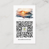 サーフスクールビーチ – ウォータースポーツインストラクター 名刺 (裏面)