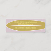 サーフスクール名刺 スキニー名刺 (裏面)