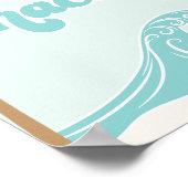 サーフスナックサーフズアップビーチ誕生日食品 ポスター (角)