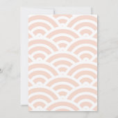 サーフズアップガールサーフボードビーチ写真1st誕生日 招待状 (裏面)