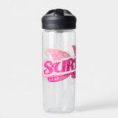 サーフズアップガールズピンクパープル ウォーターボトル (正面)