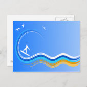サーフズアップサーファーサーフィンポストカードポストカード ポストカード (正面/裏面)
