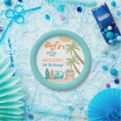 サーフズアップサーフビーチバースデーパーティー紙プレート ペーパープレート (パーティー)