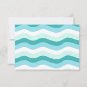 サーフズアップサーフビーチ誕生日サンキューカード 招待状 (裏面)