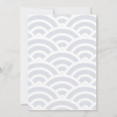 サーフズアップサーフボードビーチブルー誕生日 招待状 (裏面)