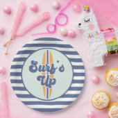 サーフズアップサーフボードビーチ誕生日 ペーパープレート (パーティー)