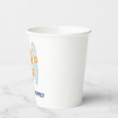 サーフズアップサーフボードビーチ誕生日 紙コップ (左)