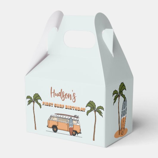 サーフズアップザビッグワンサーフファースト誕生日 フェイバーボックス (正面サイド)