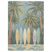 サーフズアップパステルスタイル パーソナライズされた クリップボード (裏面)