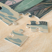 サーフズアップパステルスタイル パーソナライズされた ジグソーパズル (側面)