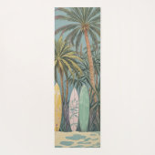 サーフズアップパステルスタイル パーソナライズされた ヨガマット (裏面)