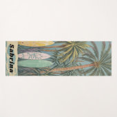 サーフズアップパステルスタイル パーソナライズされた ヨガマット (正面(横))