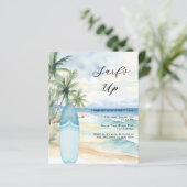 サーフズアップビーチサーフボードサマーパーティの招待状 (スタンド正面)