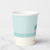 サーフズアップビーチレトロパーティー紙カップ 紙コップ (右)