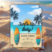 サーフズアップベビー – ベビーシャワー 招待状
