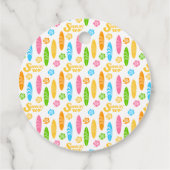 サーフズアップボーイバースデーパーティー フェイバータグ (裏面)