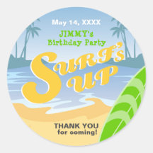 サーフズアップボーイバースデーパーティー