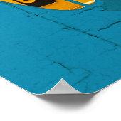 サーフズアップライセンスプレートアート ポスター (角)