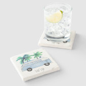 サーフズアップレトロヴィンテージ ストーンコースター (横)