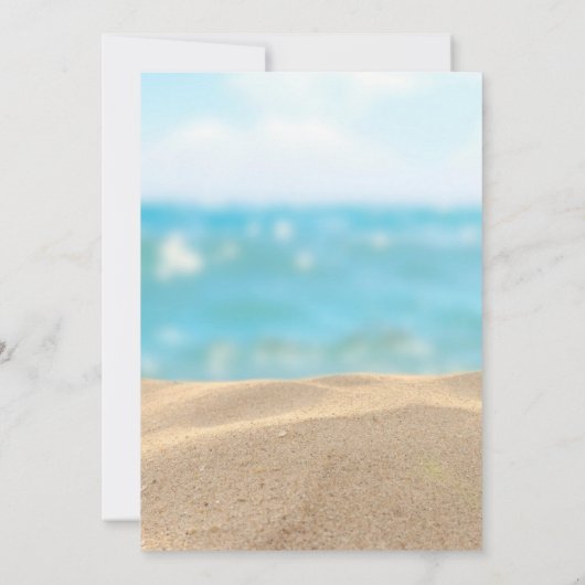 サーフズアップヴィンテージフローラベビーシャワー 招待状 (裏面)