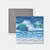 「サーフズアップ」マグネット© Mary E Smith マグネット (正面/裏面)