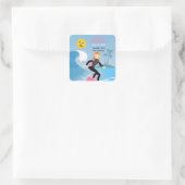 サーフズ・アップガーリー・バースデーパーティー スクエアシール (バッグ)