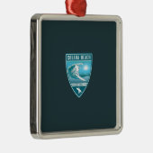 サーフソラナビーチカリフォルニア メタルオーナメント (右)