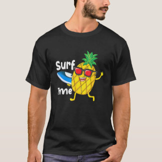 サーフタイムパイナップルサーフィンアロハビーチハワイアン Tシャツ