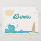 サーフトイレパーティー標識 |サーフカード 招待状 (正面)