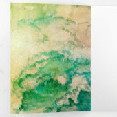 サーフドッグ誕生日カード 三つ折り招待状 (内部最初)