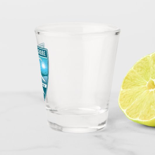 サーフノースショアカウアイハワイ ショットグラス (右)