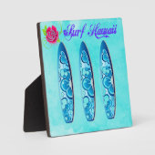 サーフハワイサーフボード フォトプラーク (正面)