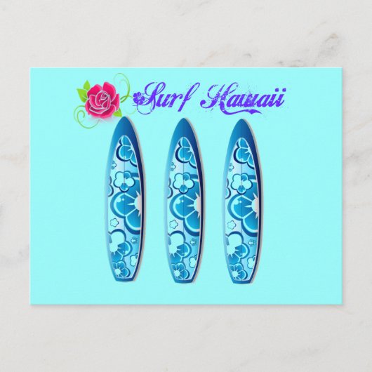 サーフハワイサーフボード ポストカード (正面)