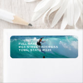 サーフバックグラウンド差出人住所ラベル ラベル (インサイチュ)