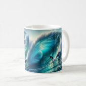 サーフバディーズ1&2コーヒーカップ コーヒーマグカップ (正面右)