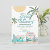 サーフバンビーチバースデー招待状 招待状 (スタンド正面)