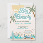 サーフバンビーチバースデー招待状 招待状 (正面)