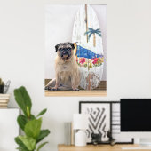 サーフパグ ポスター (ホームオフィス)