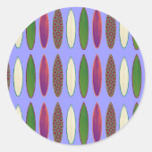 サーフパターン。ボード ラウンドシール (正面)