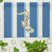 サーフパラオハワイアンストライプのキッチンタオル キッチンタオル (折り畳み)