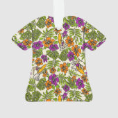 サーフパラオハワイアンハイビスカスアロハシャツ オーナメント (裏面)