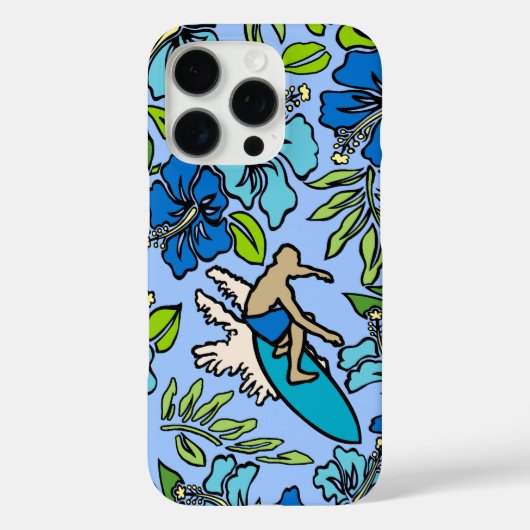 サーフパラオハワイアンハイビスカスサーフィンブ数々のース Case-Mate iPhoneケース (裏面)