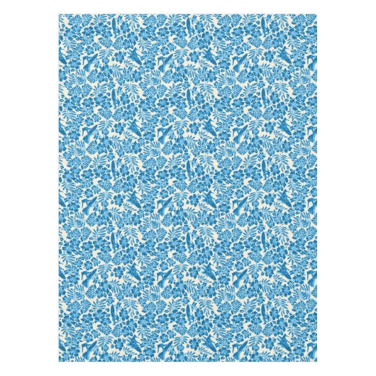 サーフパラオハワイアンハイビスカスサーフィン テーブルクロス (正面)