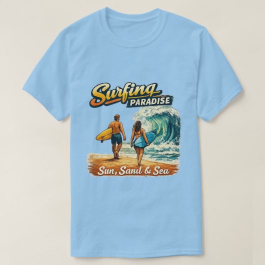 サーフパラダイス Tシャツ (デザイン正面)
