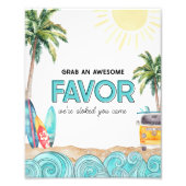 サーフパーティーのお気に入りありがとうサイン フォトプリント (正面)