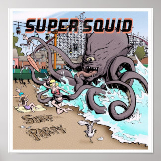 サーフパーティーポスター12x12 ポスター