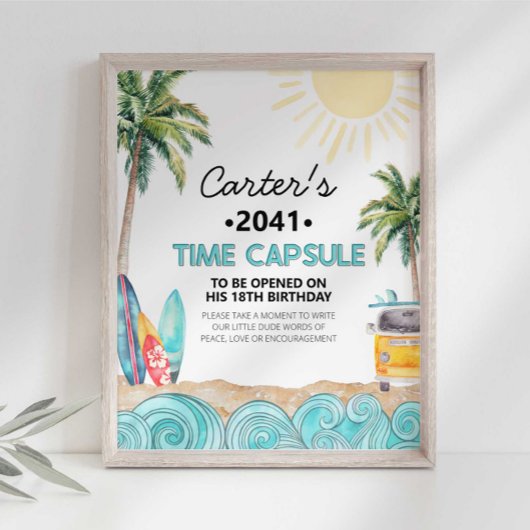 サーフパーティー時間カプセル記号 ポスター