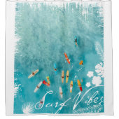 サーフビブスビーチサーファー シャワーカーテン (正面)