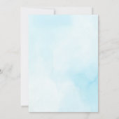 サーフビーチバースデーパーティーサンキューカード 招待状 (裏面)