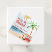 サーフビーチベビーオンボードベビーシャワー フェイバータグ (インサイチュ)